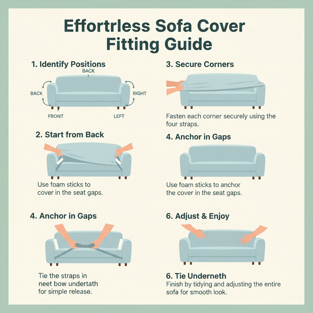 Elastic Sofa Slipcover with Vibrant Prints