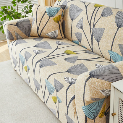 Elastic Sofa Slipcover with Vibrant Prints