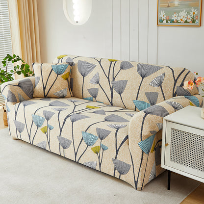 Elastic Sofa Slipcover with Vibrant Prints
