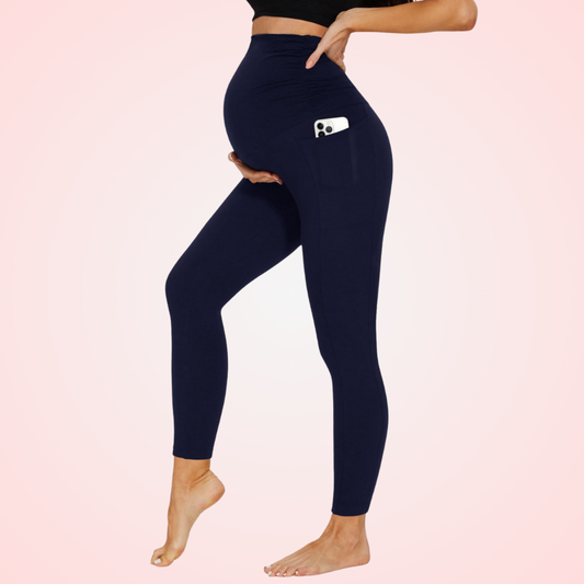 Yoga  sports Maternity Leggings with Pockets