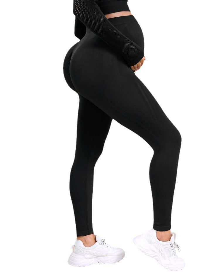 Maternity Yoga Sports pocket Leggings Belly Support Compression Tights