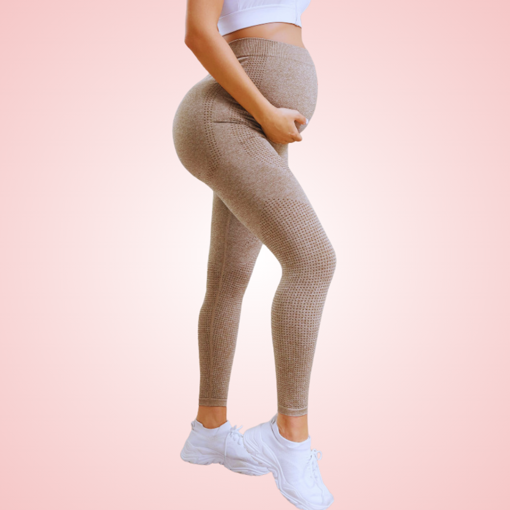 Maternity and Pregnancy Yoga Activewear Leggings with Belly Support