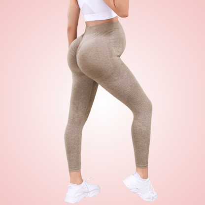 Maternity and Pregnancy Yoga Activewear Leggings with Belly Support