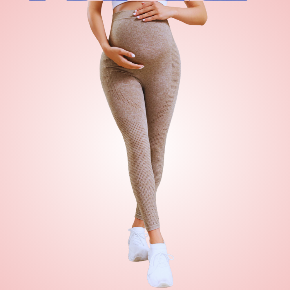 Maternity and Pregnancy Yoga Activewear Leggings with Belly Support